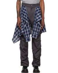 we11done - Shirt Wrapped Trousers - Lyst