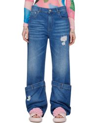 JW Anderson - Ssense Exclusive Blue Bucket Jeans - Lyst