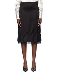 TOTEME - Layered Satin Midi Skirt - Lyst