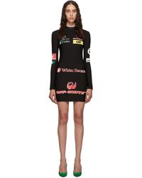 Off-White c/o Virgil Abloh Ssense Exclusive Black Multilogo Sporty Dress