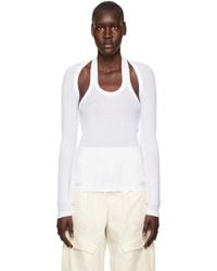 Dion Lee - White Modular Long Sleeve T-shirt - Lyst