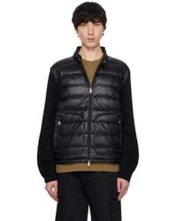 Moncler - Padded Wool Zip-Up Down Jacket - Lyst