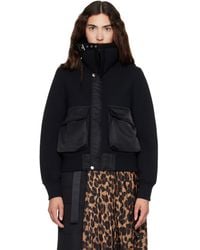 Sacai - Sponge Sweat Blouson Jacket - Lyst