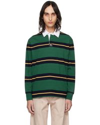 Tommy Hilfiger - Green Rugby Stripe Polo - Lyst