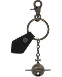 Vivienne Westwood - Gunmetal 3D Orb Keychain - Lyst