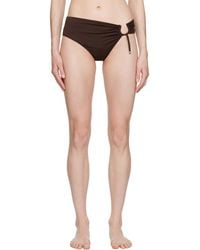 Jacquemus - Brown Le Raphia 'le Bas De Maillot Aouro' Bikini Bottoms - Lyst
