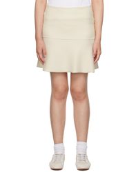 Lisa Yang - Mini-jupe 'the noa' blanc cassé - Lyst