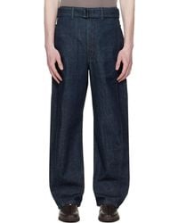Lemaire - Twisted Belted Jeans - Lyst