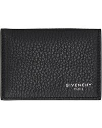 Givenchy - Flap Grained Leather Card Holder - Lyst