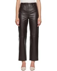 Loulou de Saison - Cobe Lds Leather Trousers - Lyst