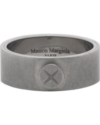Maison Margiela Silver Screw Detail Ring - Metallic