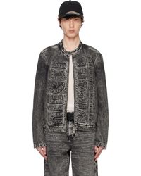 DIESEL - ブラック D-Glory-S1 デニムジャケット - Lyst