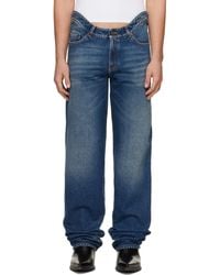 Jean Paul Gaultier - 'The Jpg Curved Denim' Jeans - Lyst