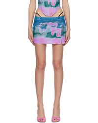 Miaou - Multicolor Micro Miniskirt - Lyst