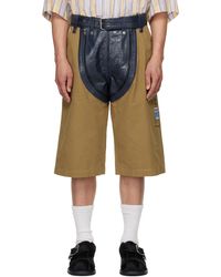 Martine Rose - Khaki Zip Chap Utility Shorts - Lyst