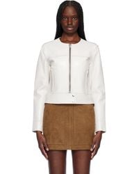 Stand Studio - Off- Cassie Leather Jacket - Lyst