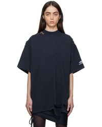 Balenciaga - T-shirt noir à effet usé et à logo 3b sports - Lyst