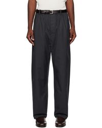 Lemaire - Ssense Exclusive Navy Relaxed Trousers - Lyst