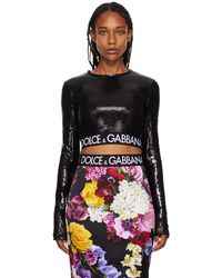 Dolce & Gabbana Dolcegabbana エンベリッシュド 長袖tシャツ - ブラック