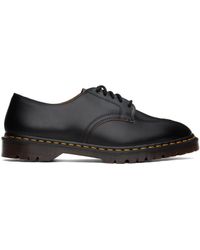 Dr. Martens - Chaussures oxford noires en cuir vintage smooth - Lyst