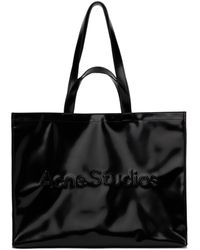 Acne Studios - Cabas noir à logo - Lyst