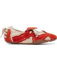 Acne Studios - Off- & Suede Lace-Up Sneakers - Lyst