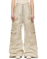 Rick Owens - ベージュ Hollywood Double Cargo Jumbo Belas ジーンズ - Lyst