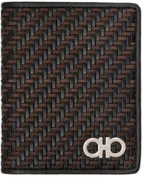 Ferragamo - Woven Credit Card Holder - Lyst