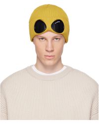 C.P. Company - Cotton Goggle Beanie - Lyst