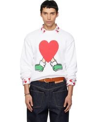Moschino - All Over Hearts Sweater - Lyst
