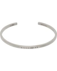 MM6 by Maison Margiela - Numeric Minimal Signature Cuff Bracelet - Lyst