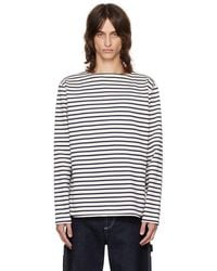 Junya Watanabe - Cotton Stripe Long Sleeve T-Shirt - Lyst