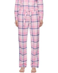 Tekla - Check Pyjama Pants - Lyst