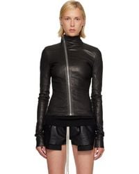 Rick Owens - Tower Gary Leather Jacket - Lyst
