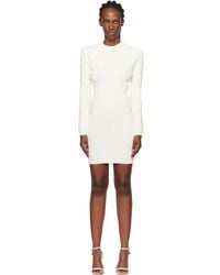 Balmain - Off- Monogram Minidress - Lyst