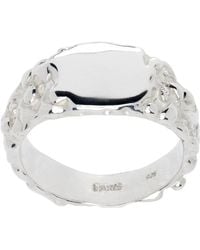 Faris - Roca Signet Small Ring - Lyst