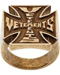 Vetements - Biker Cross Logo Ring - Lyst