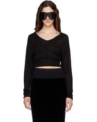Rick Owens - Tower V Cropped Sweater - Lyst