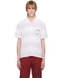 Thom Browne - White & Gray Flower Rugby Polo - Lyst