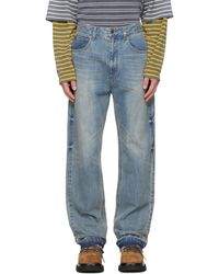 we11done - Faded Wash Jeans - Lyst