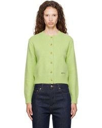 A.P.C. - Short Wool Cardigan - Lyst