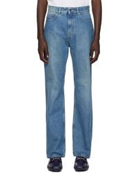 Ferragamo - Blue 5 Pocket Jeans - Lyst