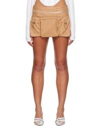 Dion Lee - Khaki Utility Cargo Miniskirt - Lyst
