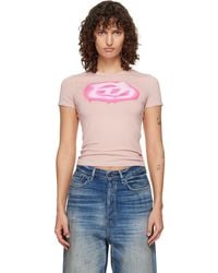DIESEL - Slim Graffiti-Effect Logo T-Shirt - Lyst