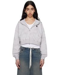A Bathing Ape - Solid Camo Jacquard One Point Cropped Zip Hoodie - Lyst