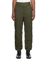 Dion Lee - Green Crinkle Trousers - Lyst
