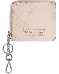 Acne Studios - Pink Zip Leather Wallet - Lyst