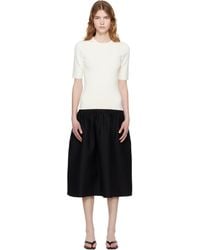 TOTEME - Off- & Twinflower Tee Midi Dress - Lyst