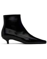 Totême - Toteme Black 'the Slim' Ankle Boots - Lyst