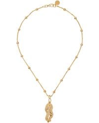 Marni - Gold Peanut Charm Necklace - Lyst